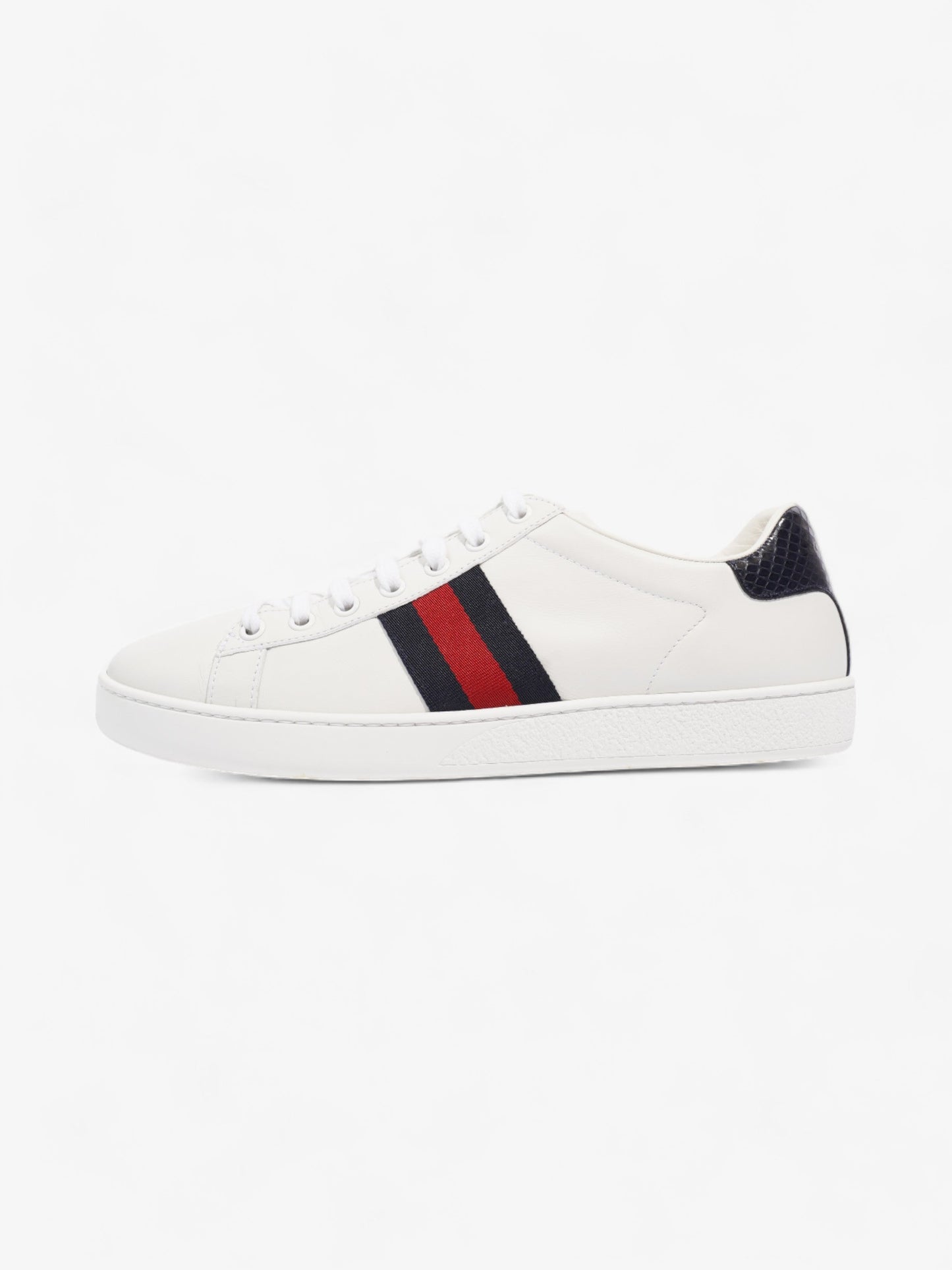 Gucci Ace White / Blue / Red Leather EU 38.5 UK 5.5