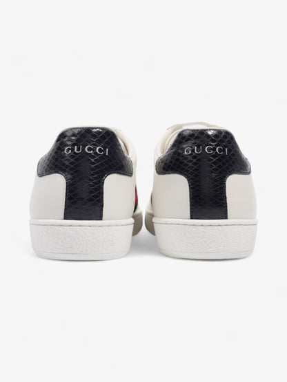 Gucci Ace White / Blue / Red Leather EU 38.5 UK 5.5