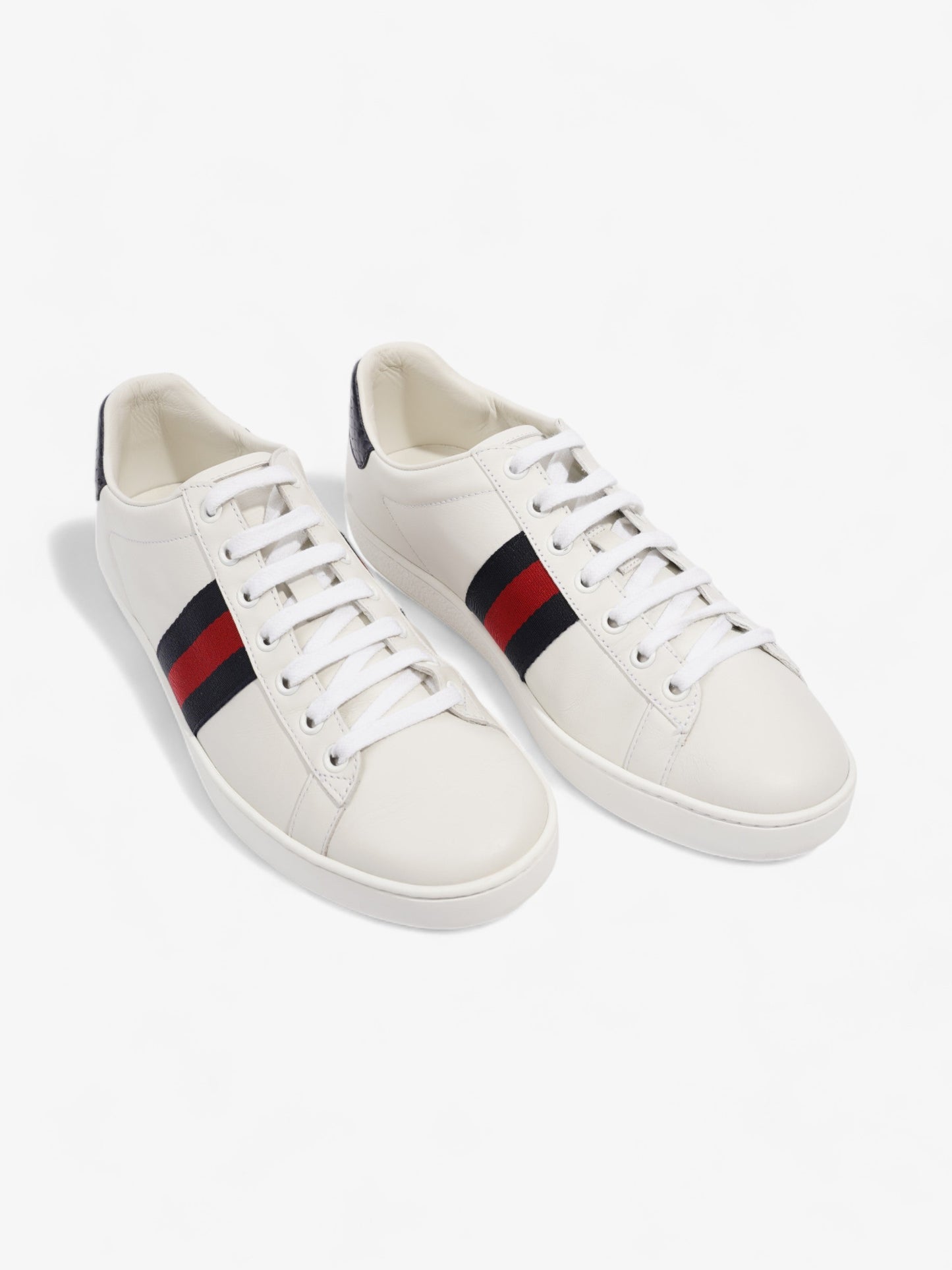 Gucci Ace White / Blue / Red Leather EU 38.5 UK 5.5