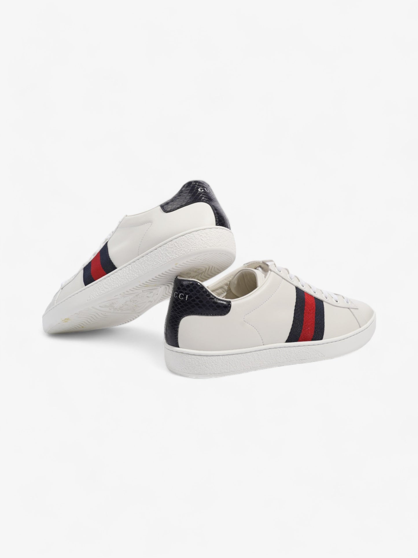 Gucci Ace White / Blue / Red Leather EU 38.5 UK 5.5