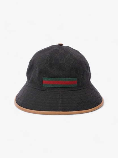 Gucci GG Sport Bucket Hat Black Canvas M