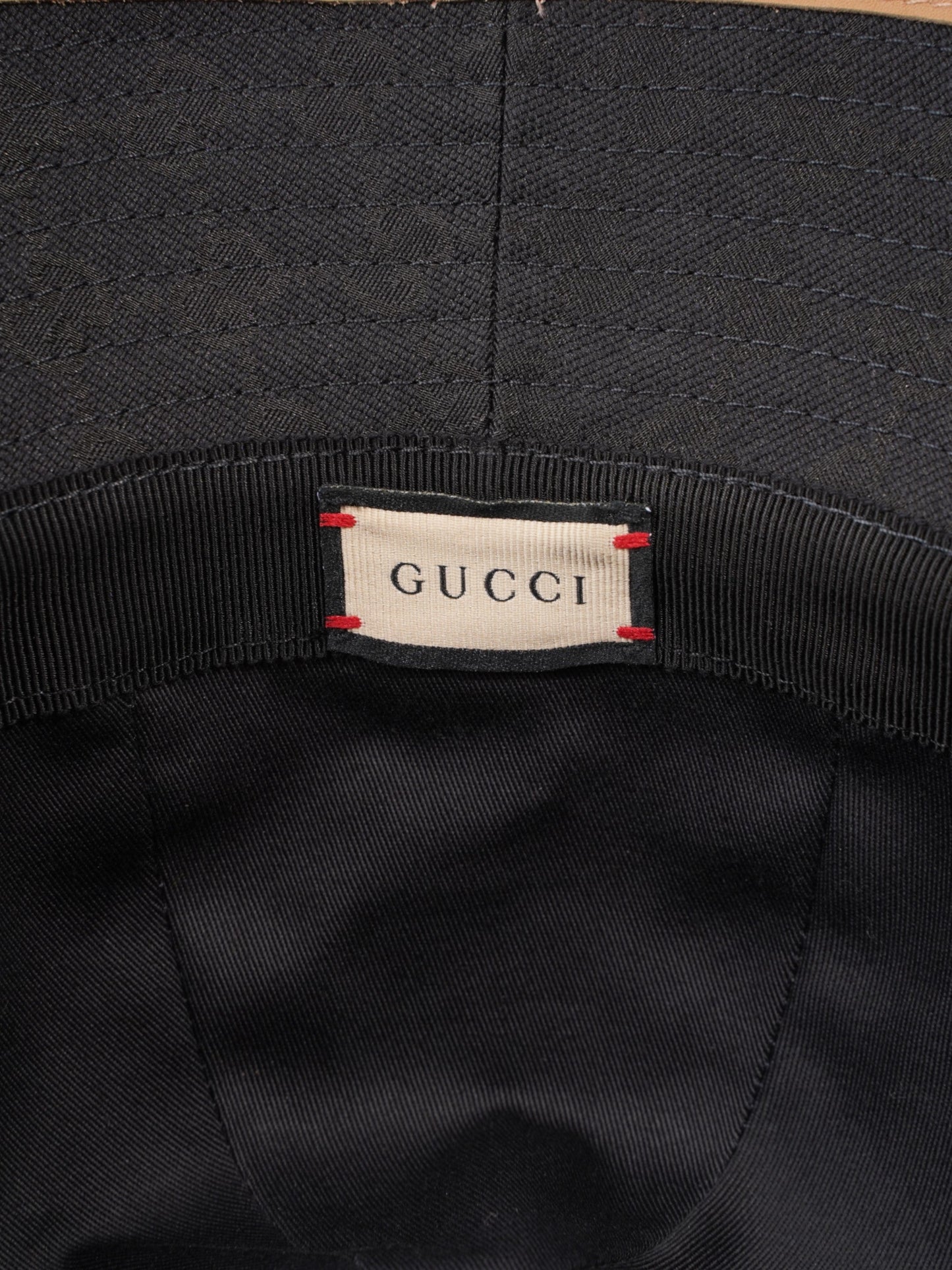 Gucci GG Sport Bucket Hat Black Canvas M
