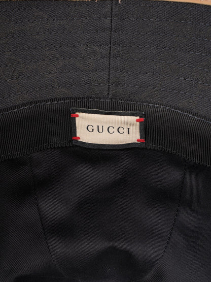 Gucci GG Sport Bucket Hat Black Canvas M