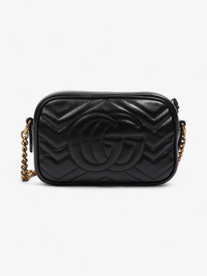 Gucci GG Marmont Bag Black Matelasse Leather Mini