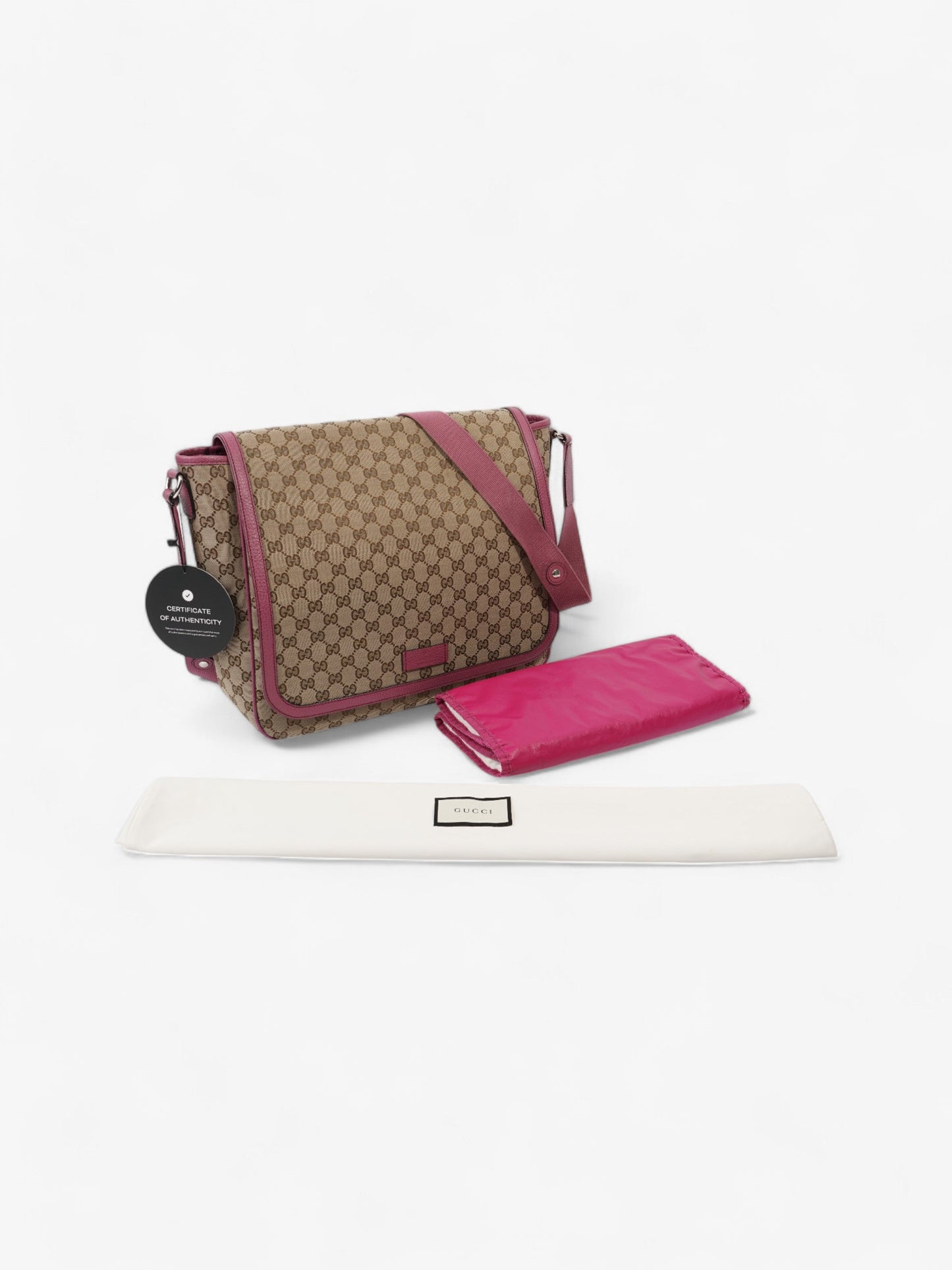 Gucci Changing Bag GG Supreme / Pink Canvas