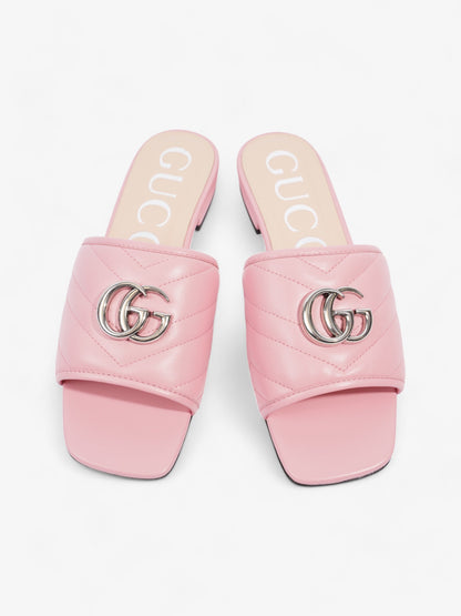 Gucci GG Marmont Slides Pink Matelasse Leather EU 36.5 UK 3.5