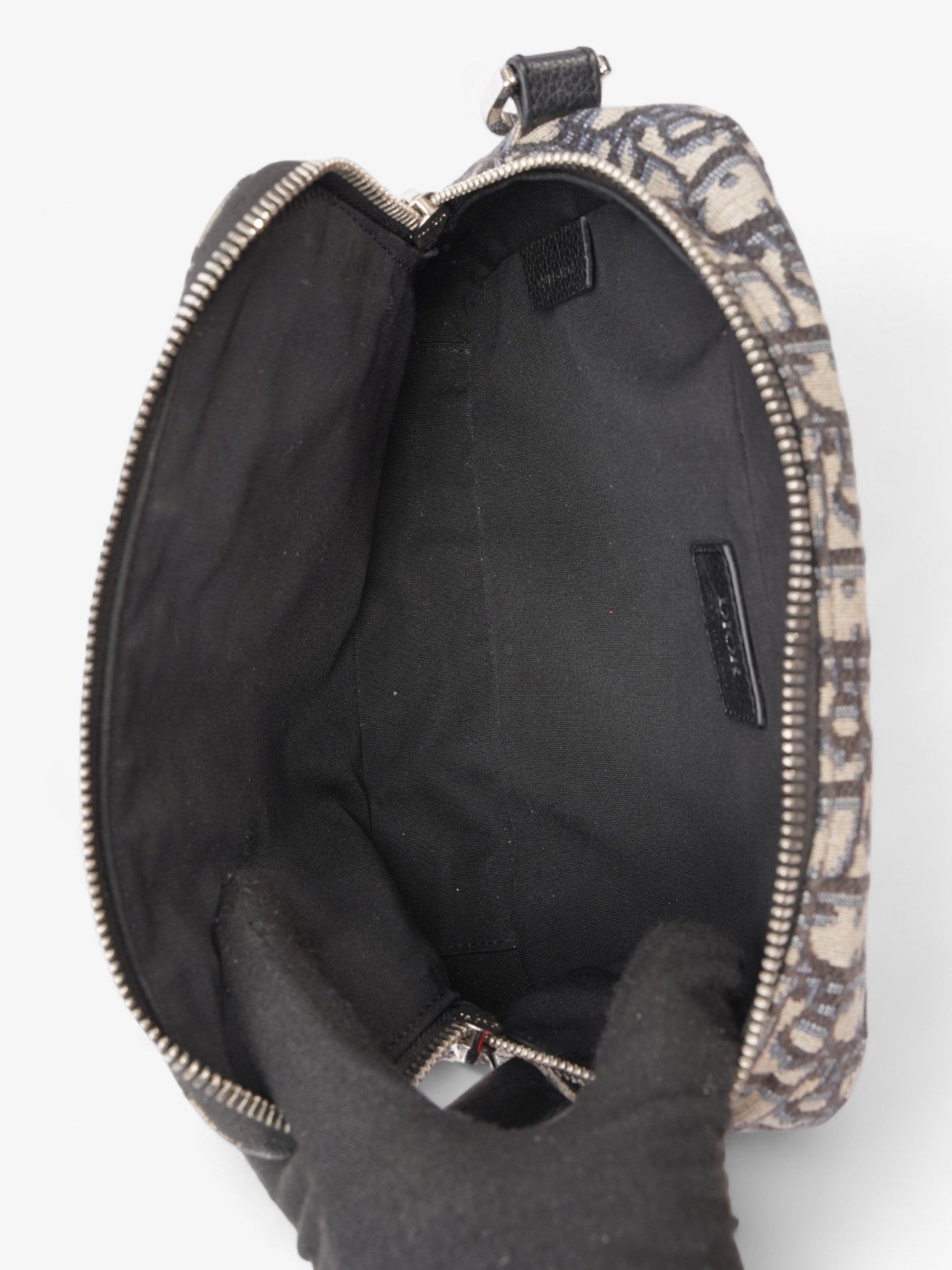 Christian Dior Safari Beige And Black Dior Oblique Canvas