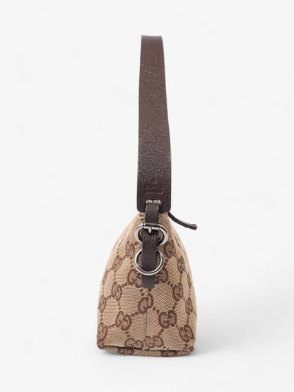 Gucci GG Pochette GG Supreme / Brown Coated Canvas