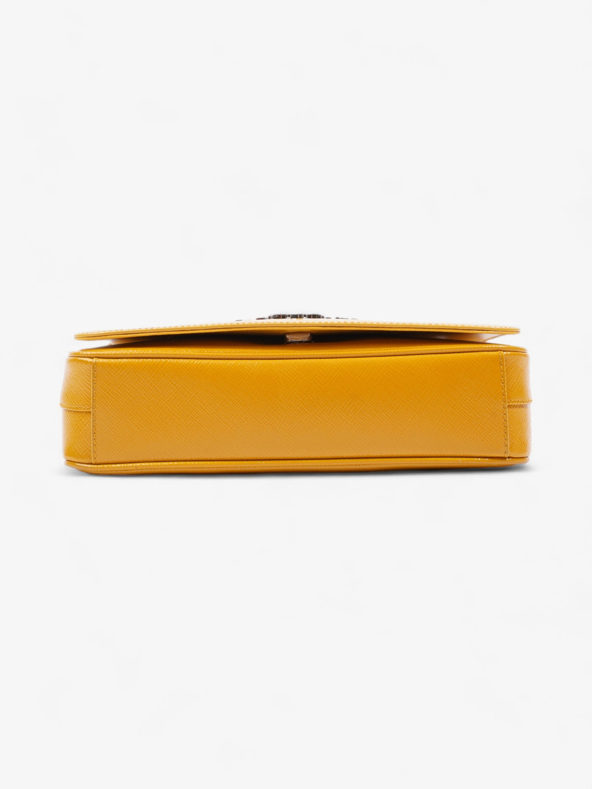 Prada Vernice Mustard Saffiano Leather