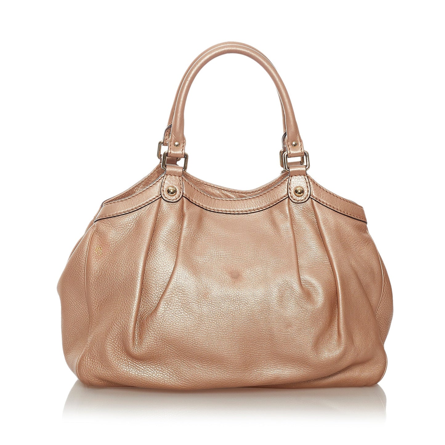 Beige Gucci Sukey Leather Tote Bag