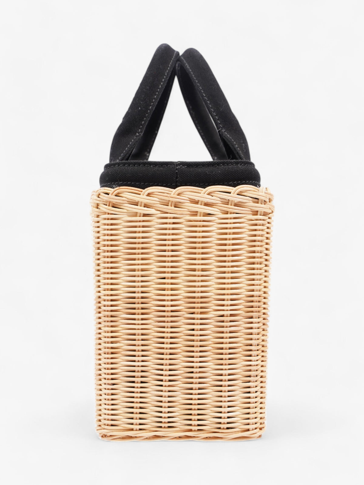 Prada Basket Bag Natural / Black Wicker
