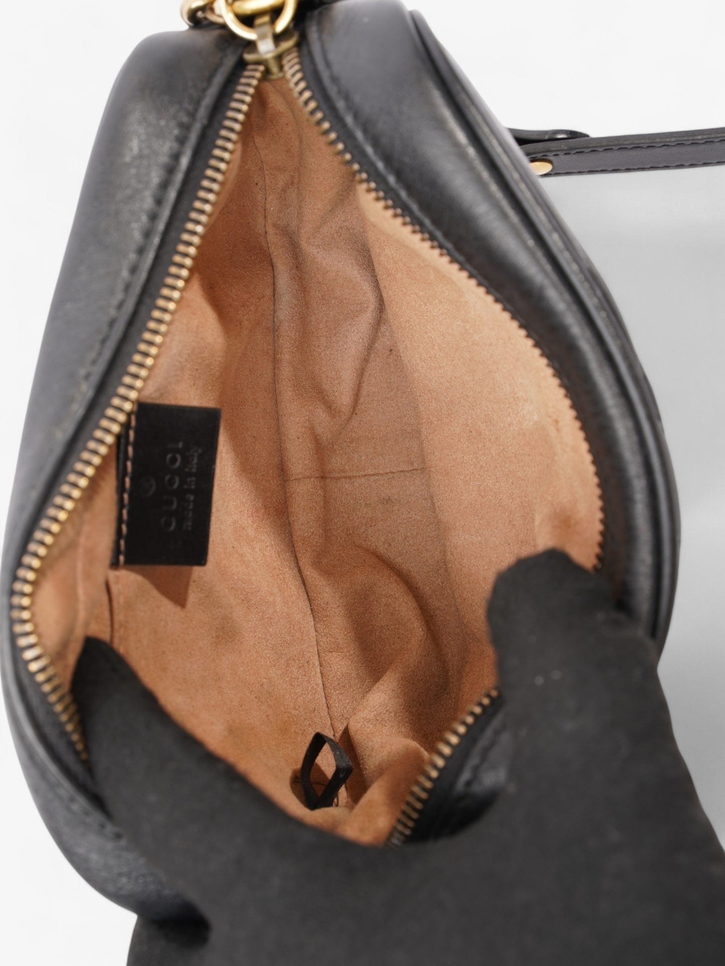 Gucci GG Marmont Black Matelasse Leather Mini