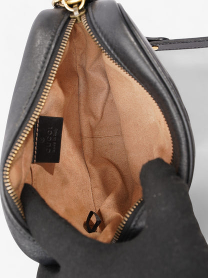 Gucci GG Marmont Black Matelasse Leather Mini