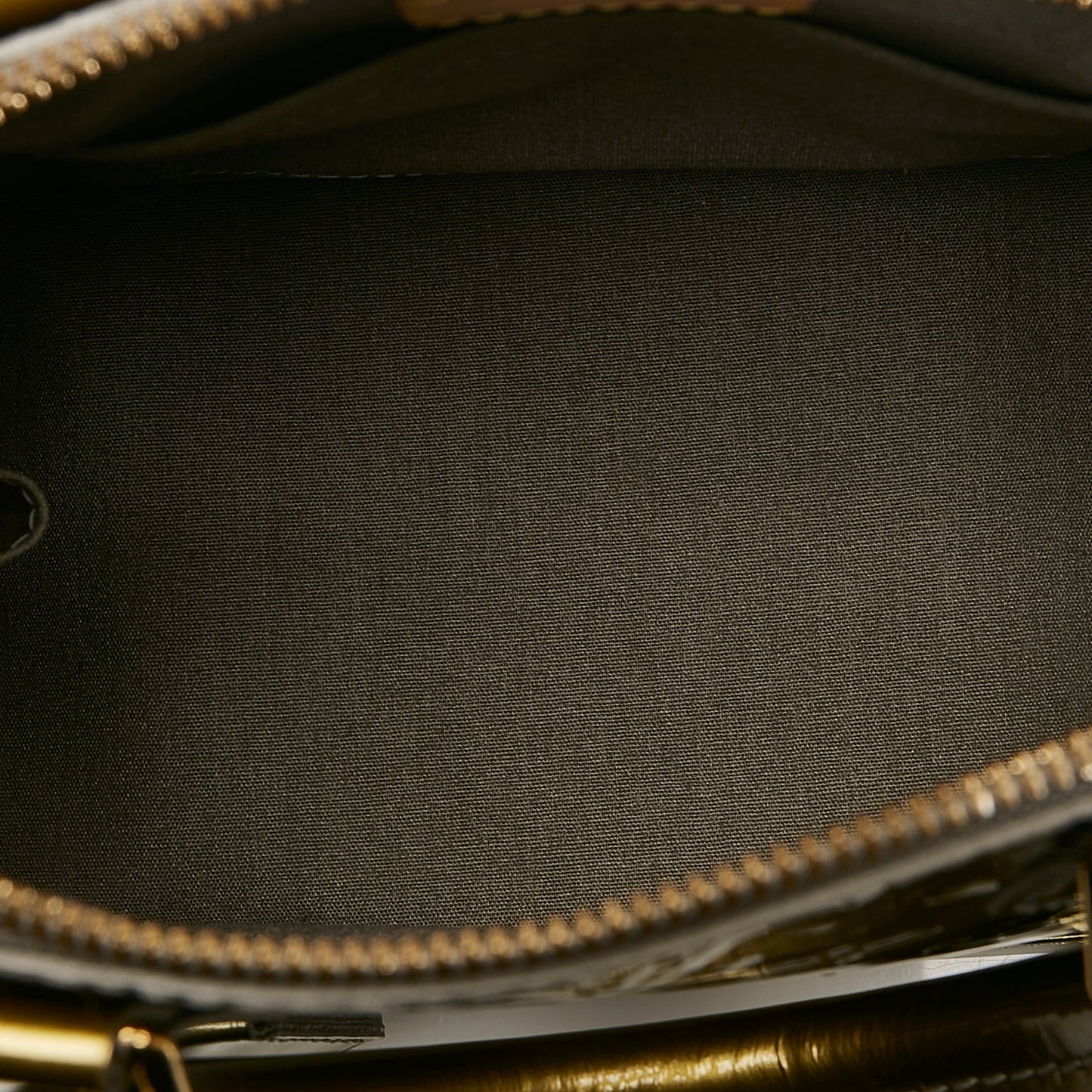 LOUIS VUITTON Monogram Vernis Alma BB Gold