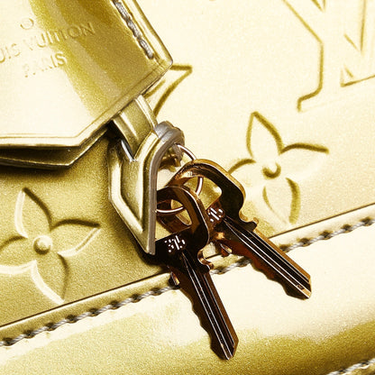 LOUIS VUITTON Monogram Vernis Alma BB Gold