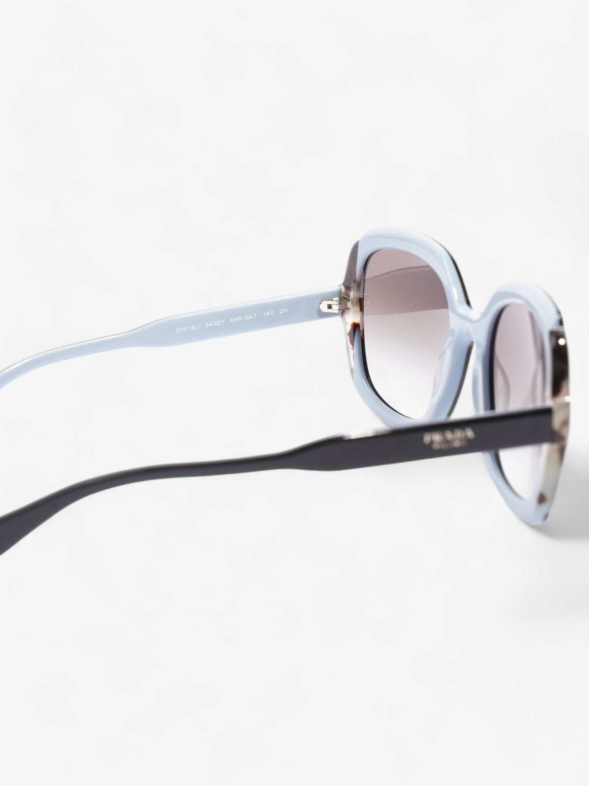 Prada Butterfly Sunglasses Black / Blue Acetate 140mm