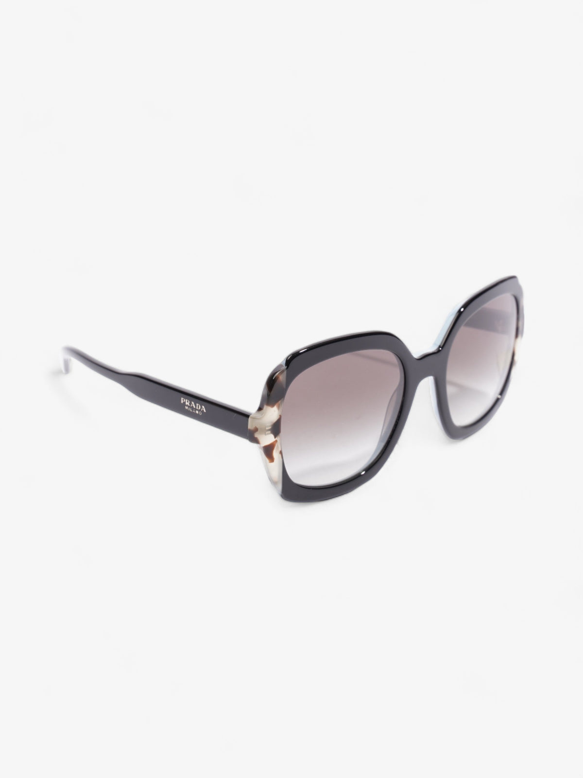 Prada Butterfly Sunglasses Black / Blue Acetate 140mm