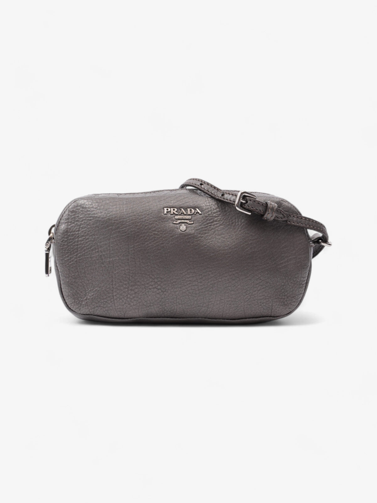 Prada Wristlet Metallic Leather