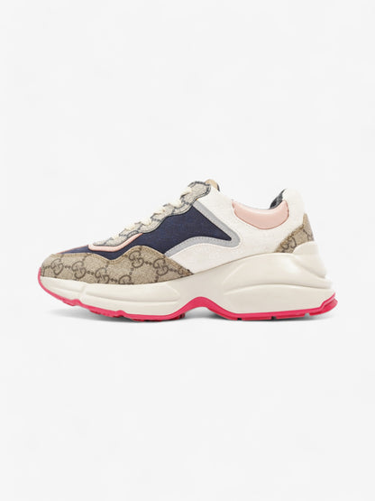 Gucci Rhyton Navy / Beige  / White Canvas EU 36 UK 3