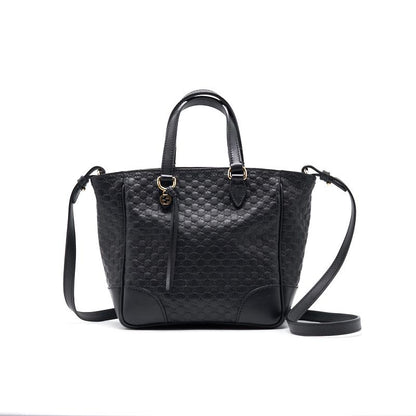 Gucci Black Leather Tote Bag