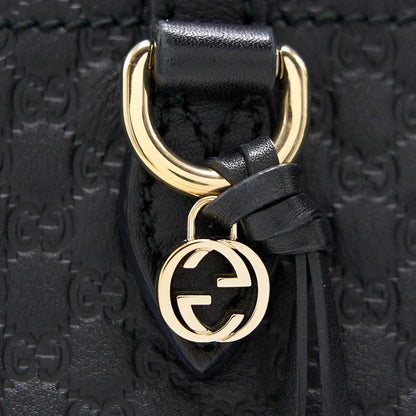 Gucci Black Leather Tote Bag