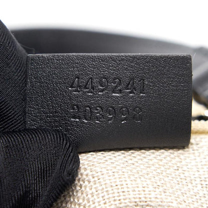 Gucci Black Leather Tote Bag