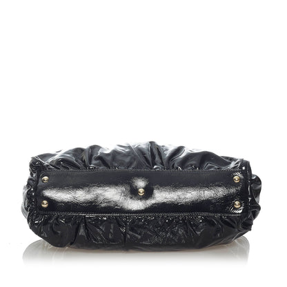 Gucci Abbey D-Ring Patent Leather Handbag