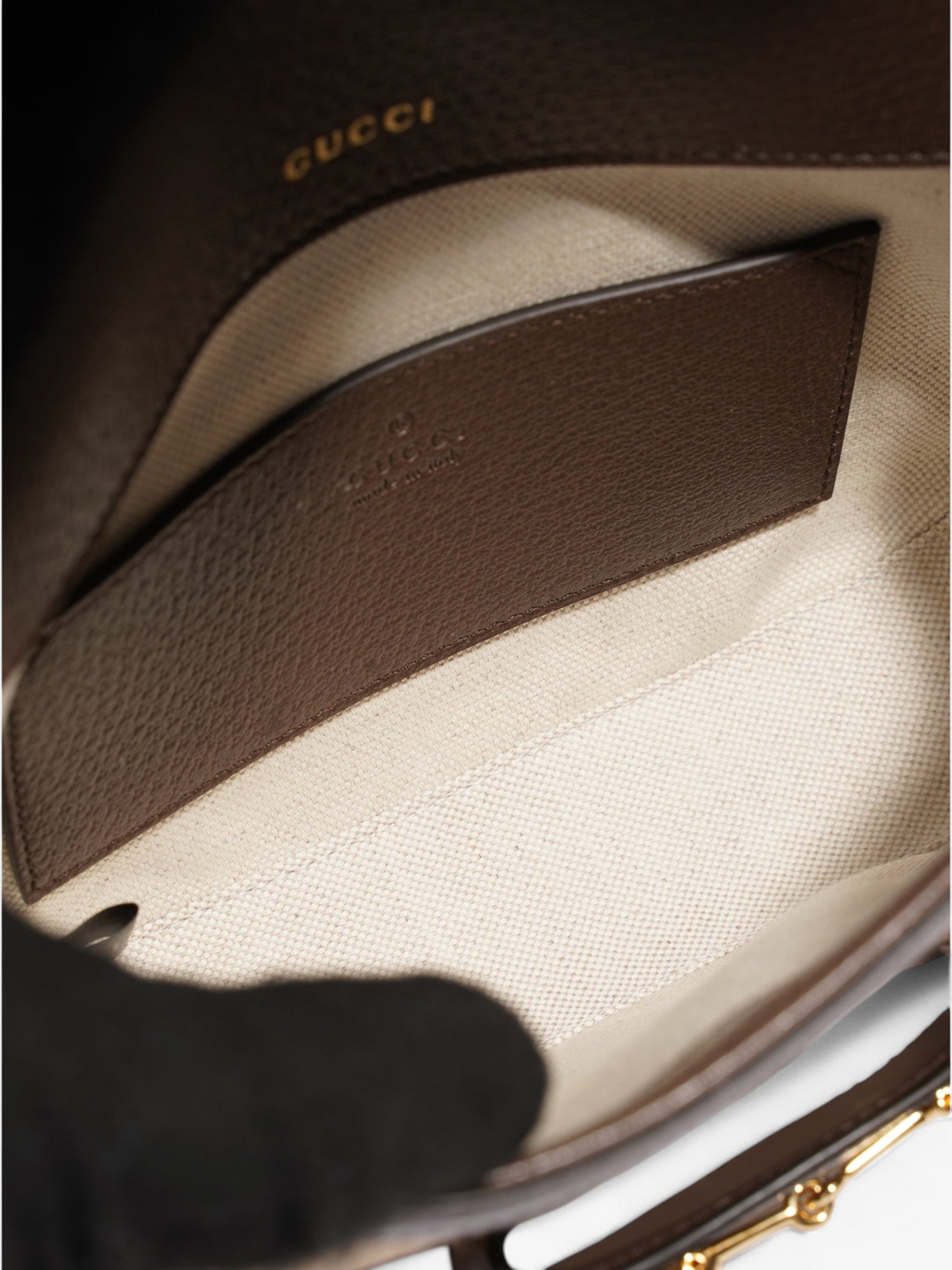 Gucci Horsebit 1955 GG Supreme / Brown Fabric Mini