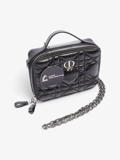 Christian Dior Caro Box Bag Black Calfskin Leather