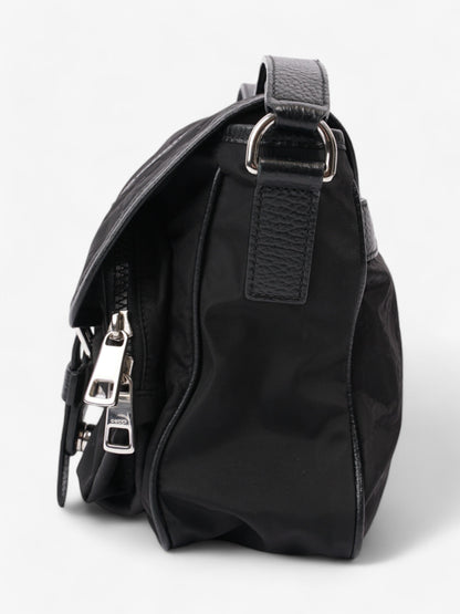 Gucci Monogram Messenger Bag Black Nylon