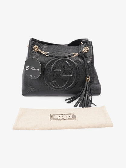 Gucci Soho Chain Tote Black Leather Medium