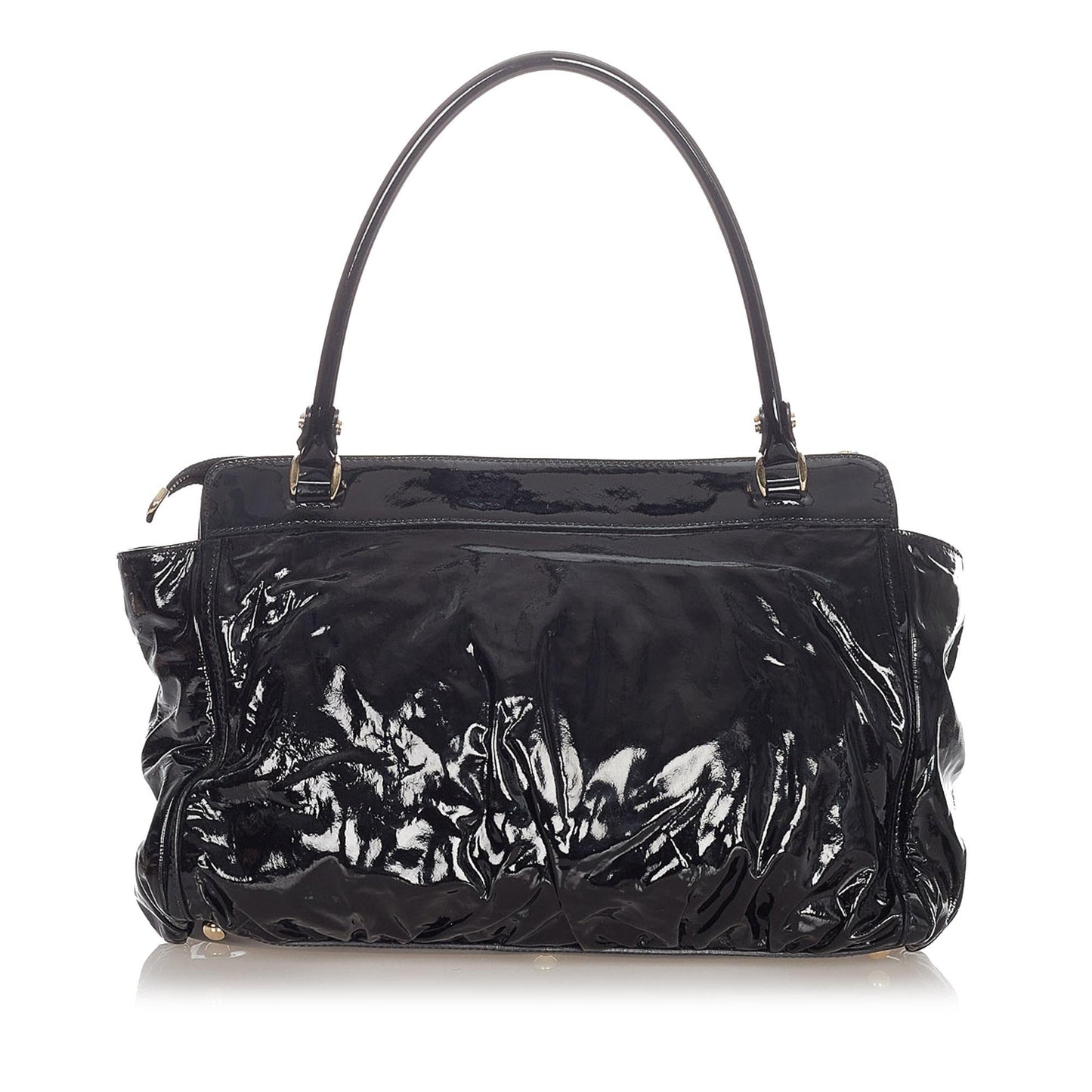 Gucci Abbey D-Ring Patent Leather Handbag