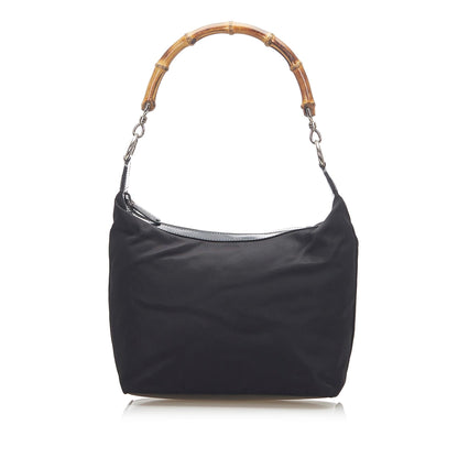 Gucci Bamboo Canvas Shoulder Bag