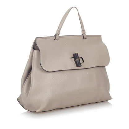 Gucci Bamboo Daily Leather Satchel