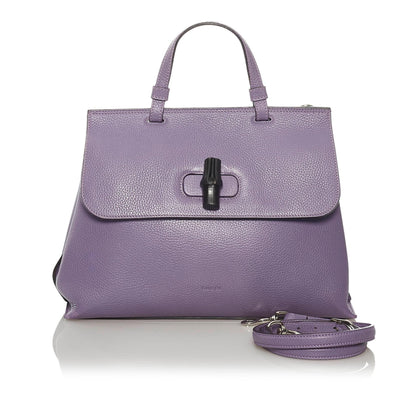 Gucci Bamboo Daily Leather Satchel