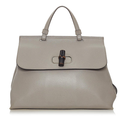 Gucci Bamboo Daily Leather Satchel