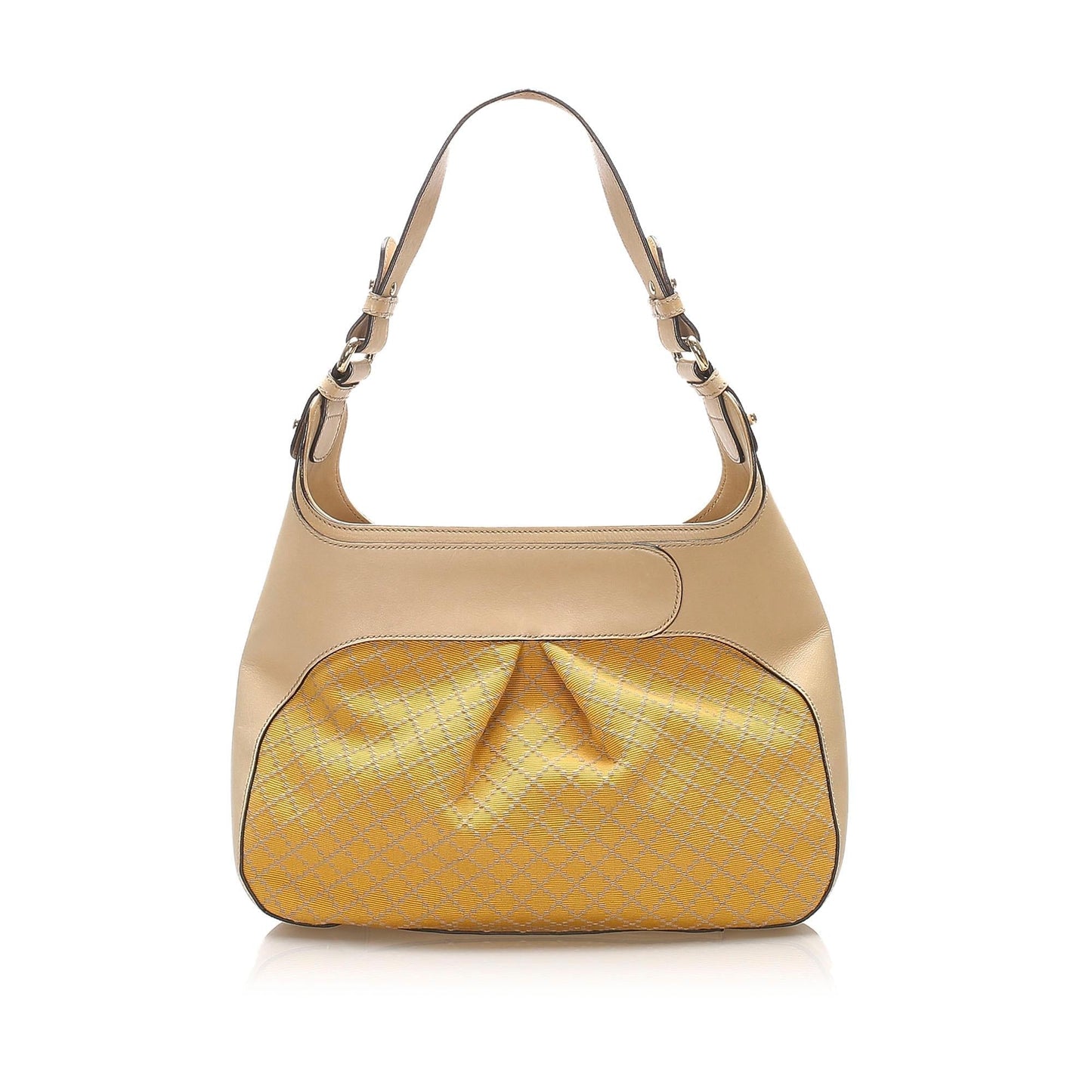 Gucci Bamboo Diamante Canvas Shoulder Bag