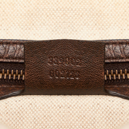 Gucci Bamboo GG Canvas Crafty Handbag