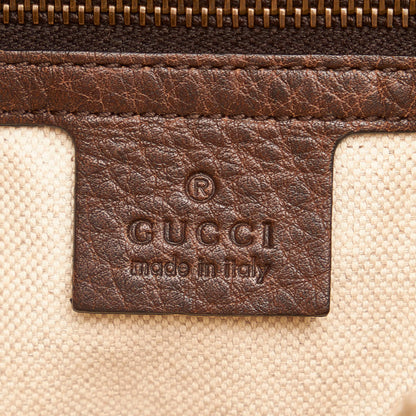 Gucci Bamboo GG Canvas Crafty Handbag