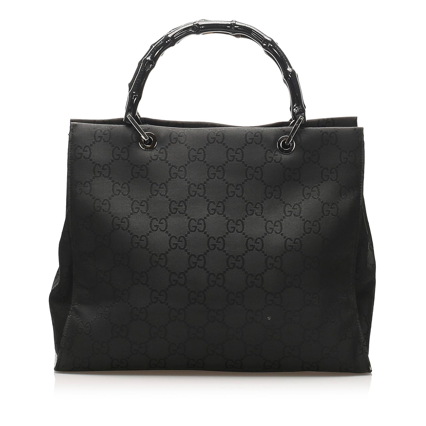 Gucci Bamboo GG Canvas Tote Bag (SHG-14076)