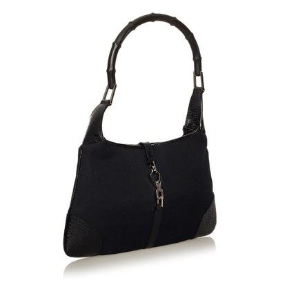 Gucci Bamboo Jackie Canvas Handbag