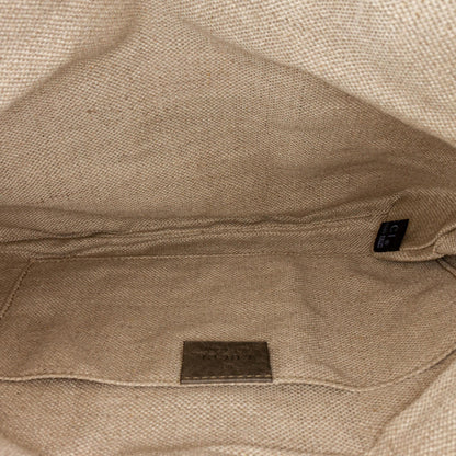 Gucci Bamboo Lucy Leather Clutch Bag