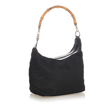 Gucci Bamboo Nylon Shoulder Bag
