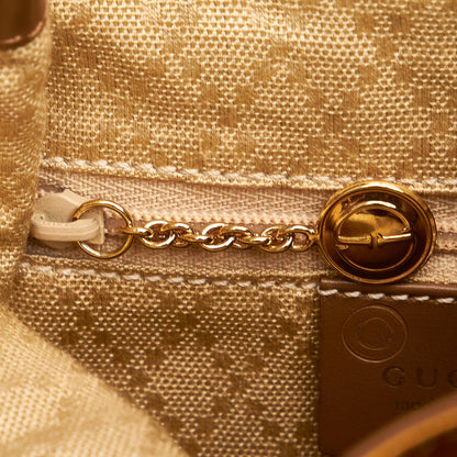 Gucci Bamboo Patent Leather Backpack