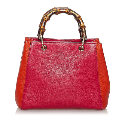 Gucci Bamboo Shopper Leather Satchel