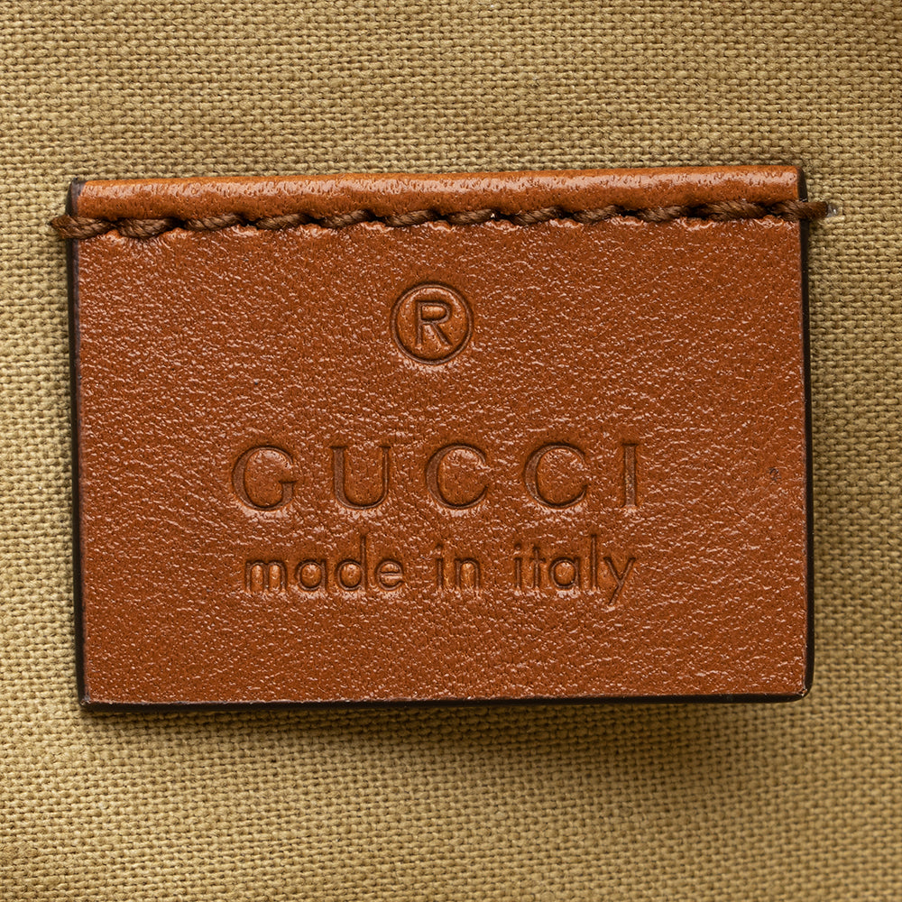 Gucci Canvas Vintage Web Wristlet