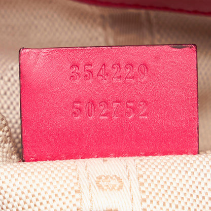 Gucci Diamante Bright Leather Bucket Bag