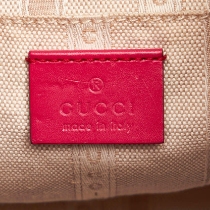 Gucci Diamante Bright Leather Bucket Bag