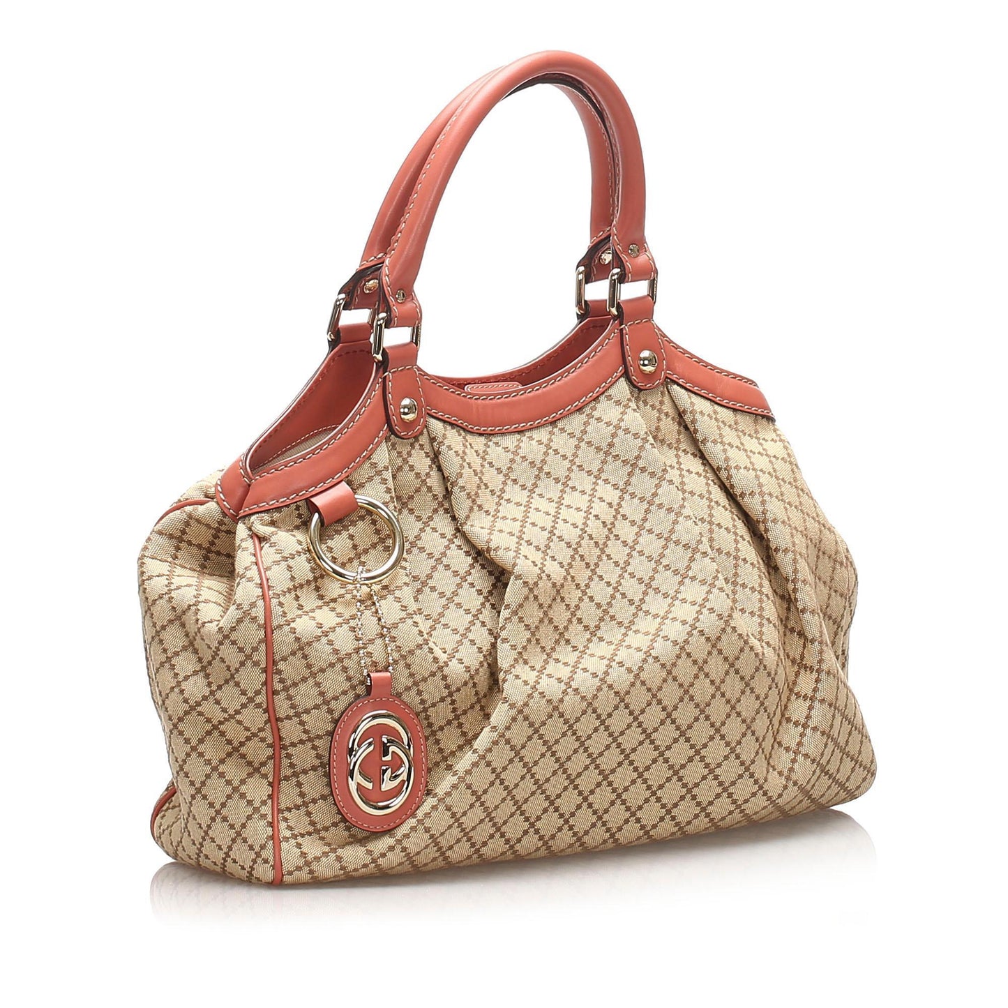 Gucci Diamante Sukey Canvas Tote Bag (SHG-11104)