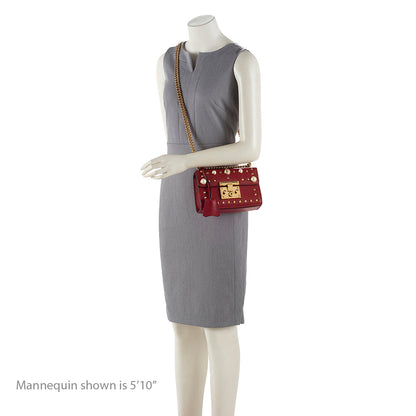 Gucci Pearl Embellished Leather Padlock Small Shoulder Bag - FINAL SALE
